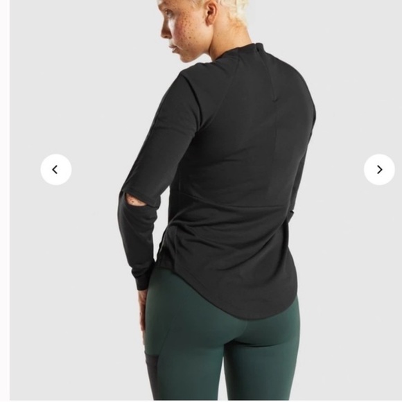 Gymshark VENTURE LONG SLEEVE TOP - BLACK, size XS - Picture 3 of 15
